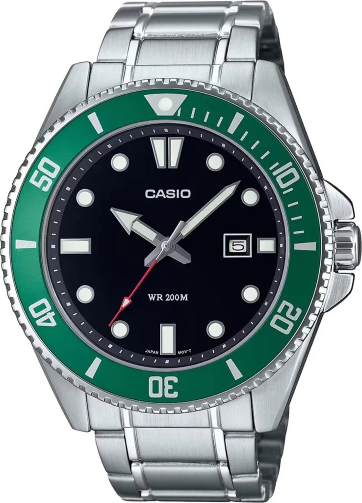 Casio MDV-107D-3AVEF Argento: Orologio Subacqueo Professionale 20ATM