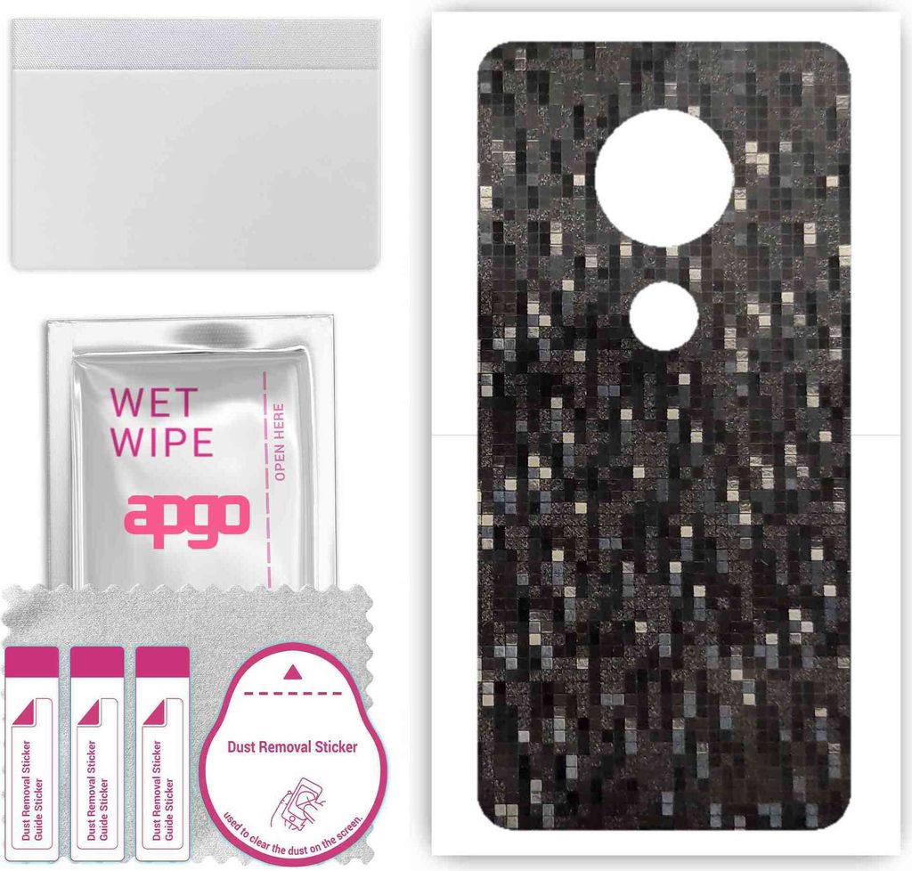 apgo Rückseite Schutzfolie, Skin, kompatibel mit Motorola Moto G7 Plus, Hinten Displayschutzfolie aus Vinylfolie, kratzfest, einfache Montage - Ca...