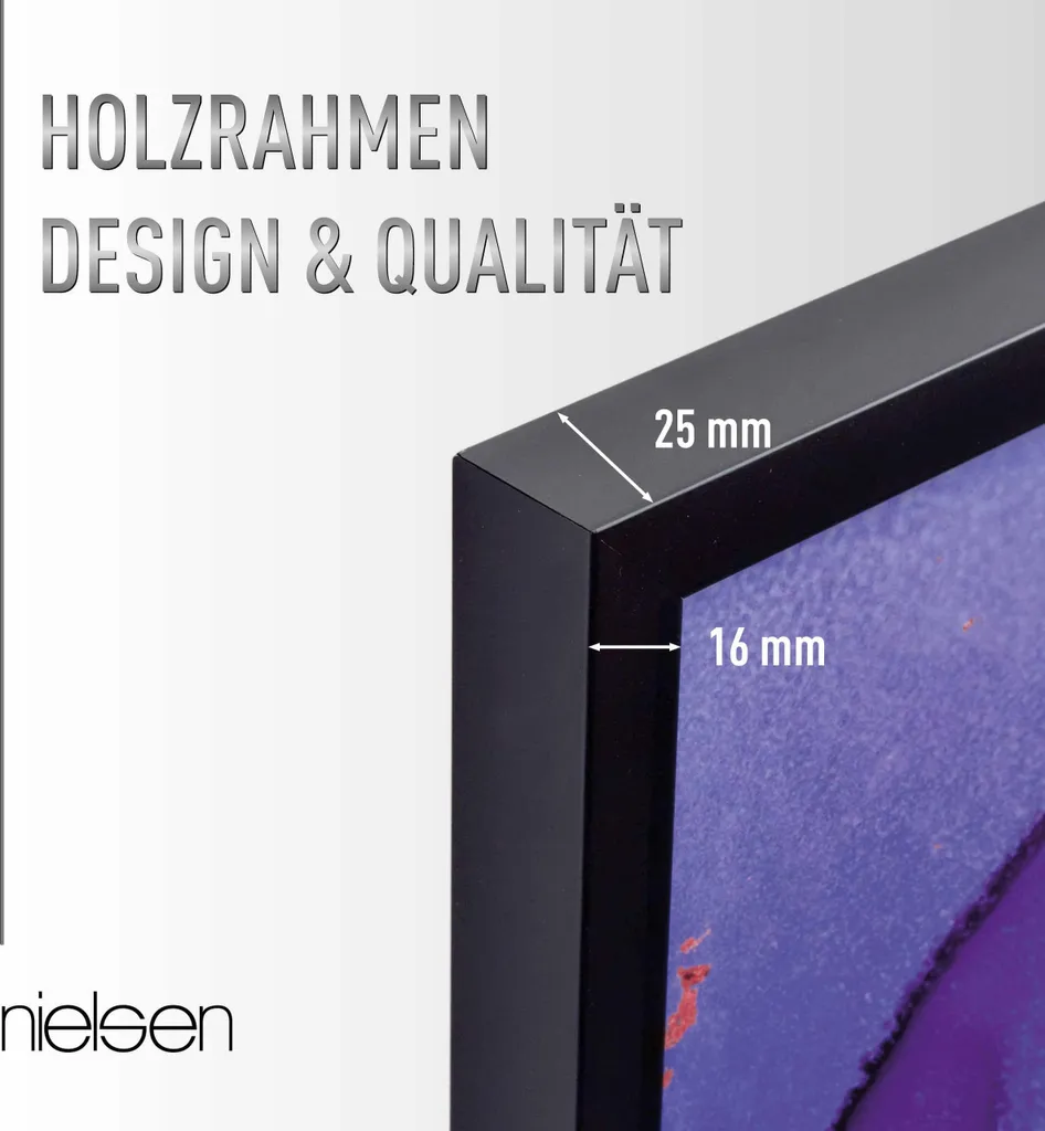 Nielsen Quadrum A2 Nero Pino | Cornice Professionale per Ufficio - 3