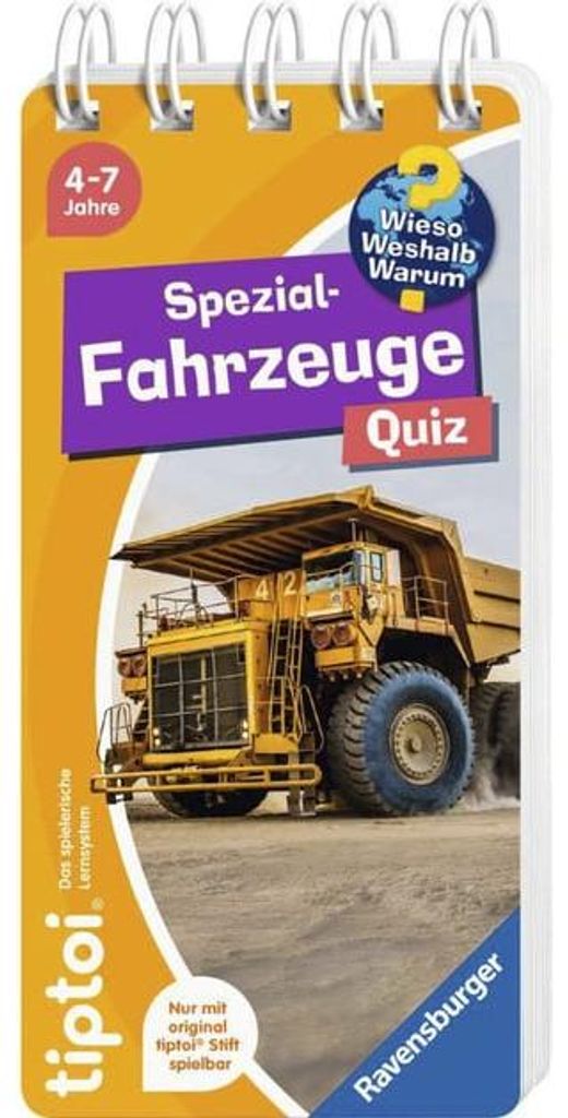 tiptoi® Wieso? Weshalb? Warum? Quiz - Spezialfahrzeuge Obrázok produktu 
