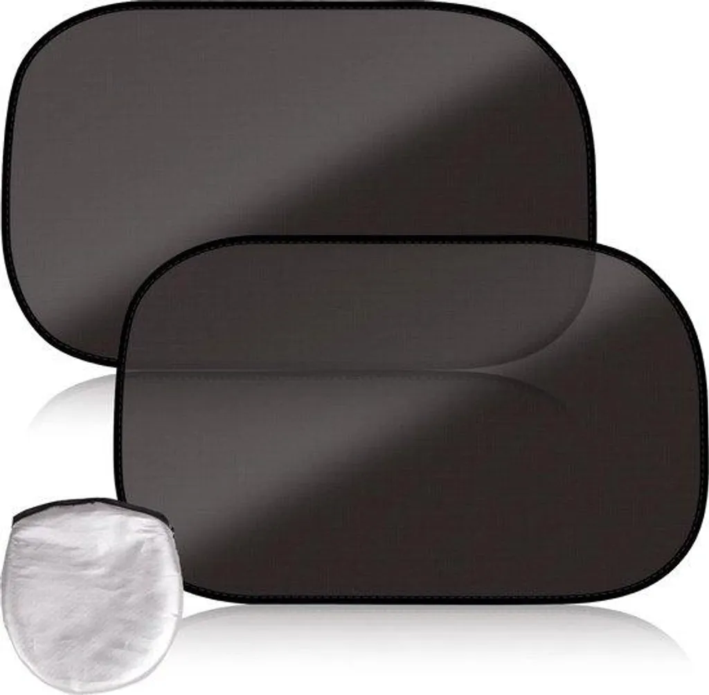 Pare-soleil voiture 50 x 31 cm protection UV lot de 2 occultant noir