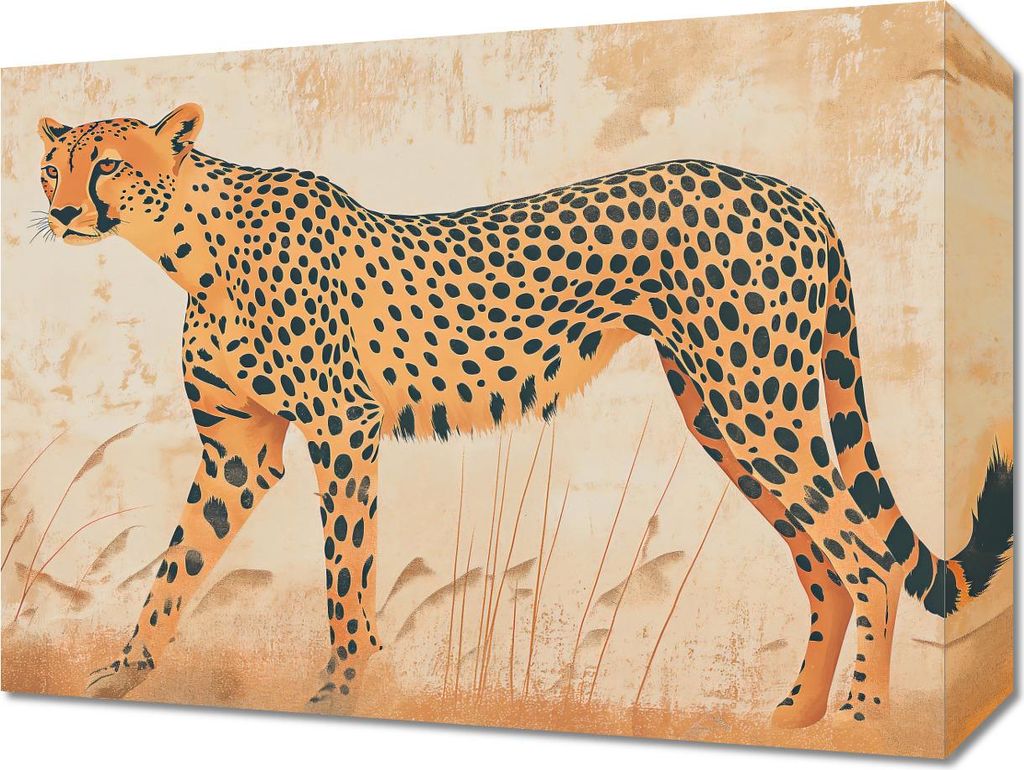 Bild 40x30cm Gepard in Bewegung