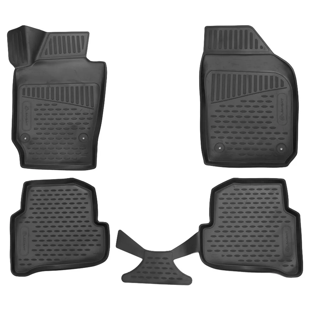 Tappetini Su Misura Skoda Fabia III (2014-2021) Gomma Nera Novline