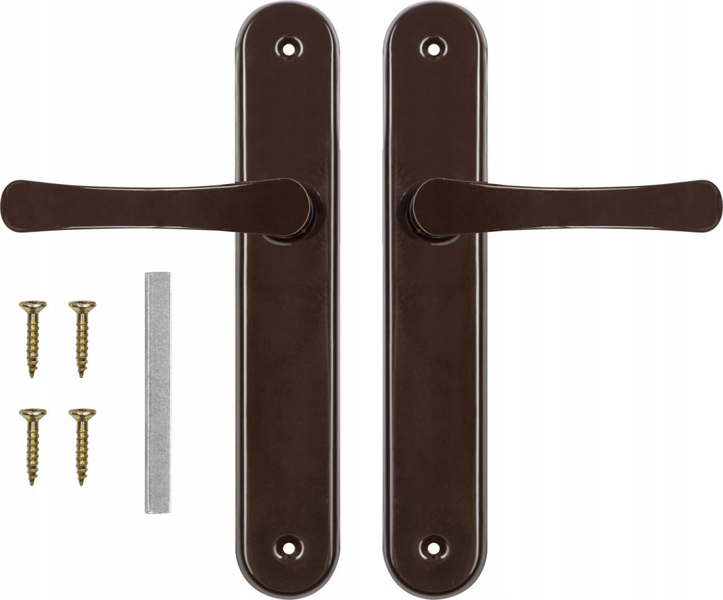 Türklinke Für Türen Mit Schloss Ohne Durchbruch Braun Biscuit