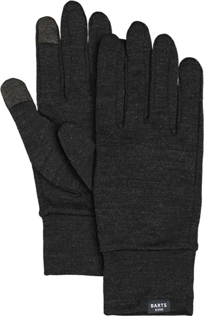 Gants tactiles en laine mérinos Barts Noir S-M pour Homme et Femme