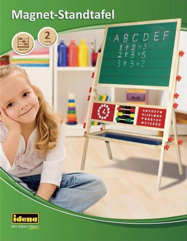 Idena 20106 - Magnetstandtafel mit Ablage, ca. 76 x 38 x Produktbild 