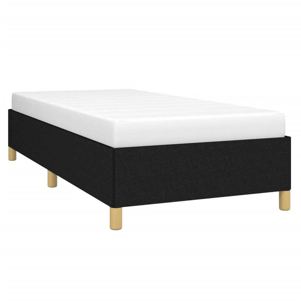 Cloris DesignMöbel Klassische Betten - Schwarz Bettgestell ohne Matratze Schwarz 90x200cm Stoff Schlichtes3415536