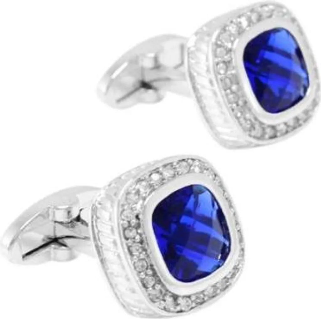 Accessoires de costume : boutons de manchette bleu marine pour chemises