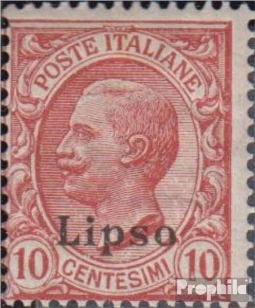 Briefmarken Ägäische Inseln 1912 Mi 5VI postfrisch Aufdruckausgabe Lipso