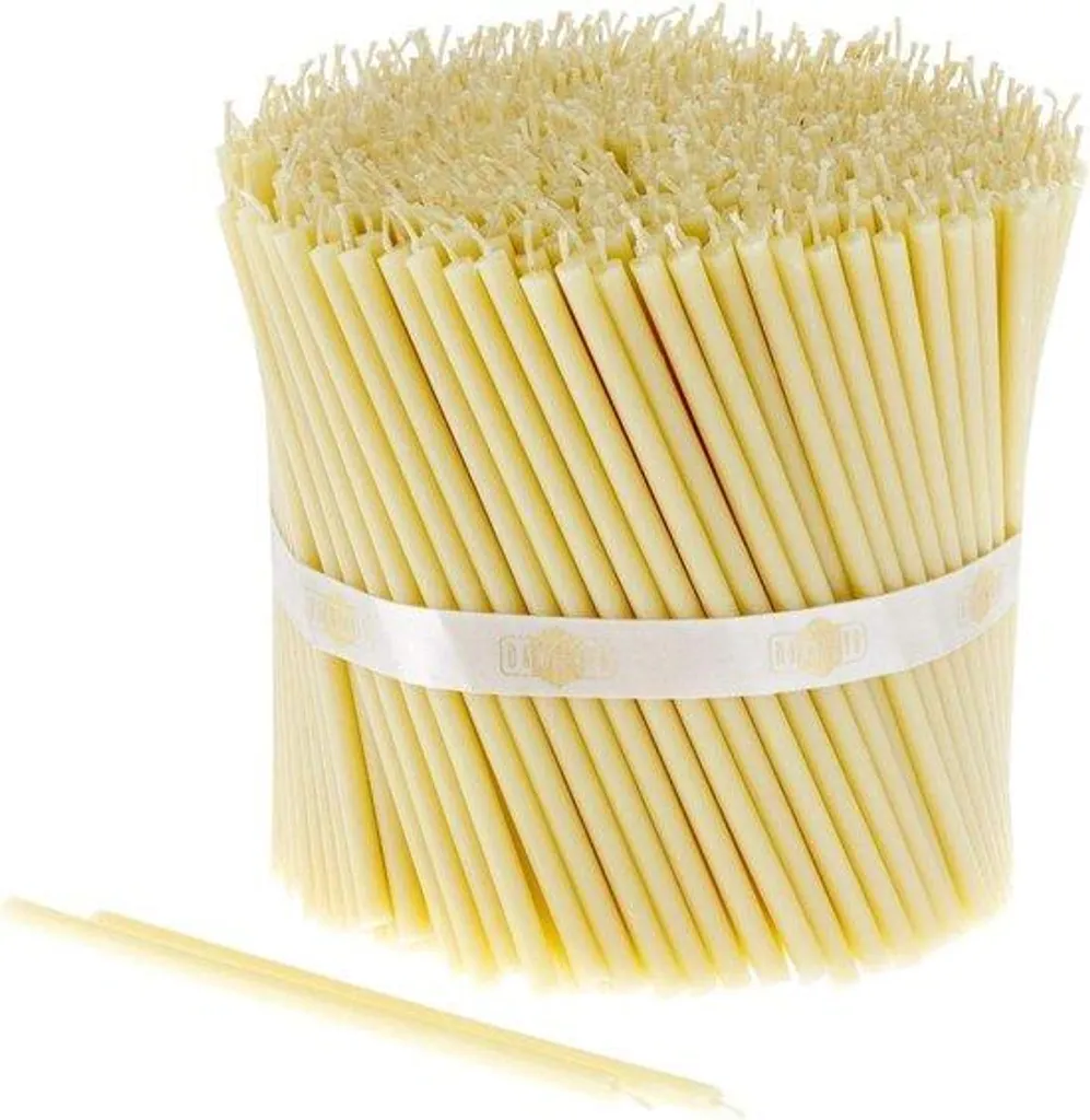 Bougies de cire blanche sans fumée ni odeur - 100 pièces longue durée