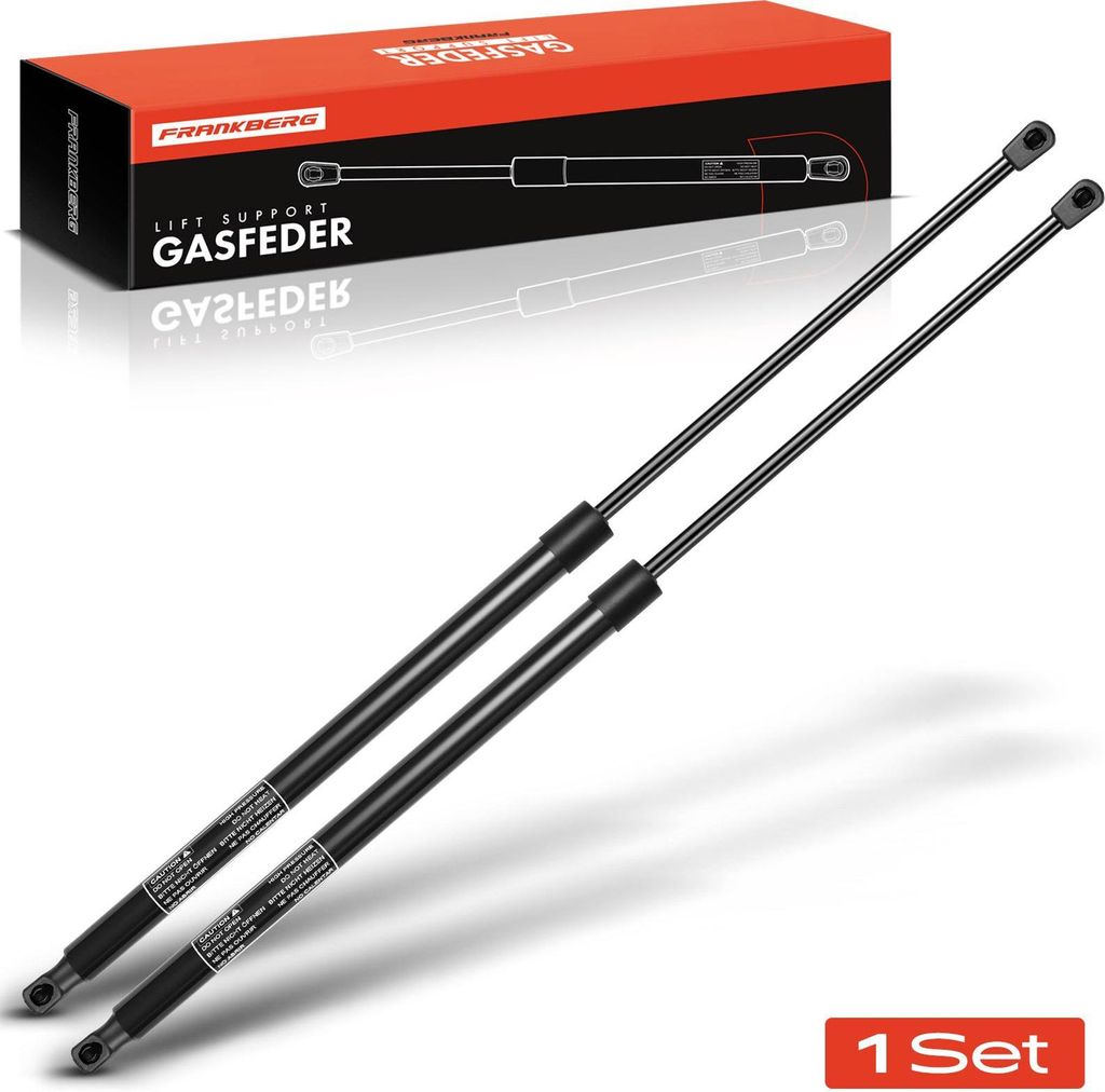 Frankberg 2x Gasfeder Dämpfer Heckklappe für VW Transporter/Caravelle VI Bus SGB SGJ SHB SHJ