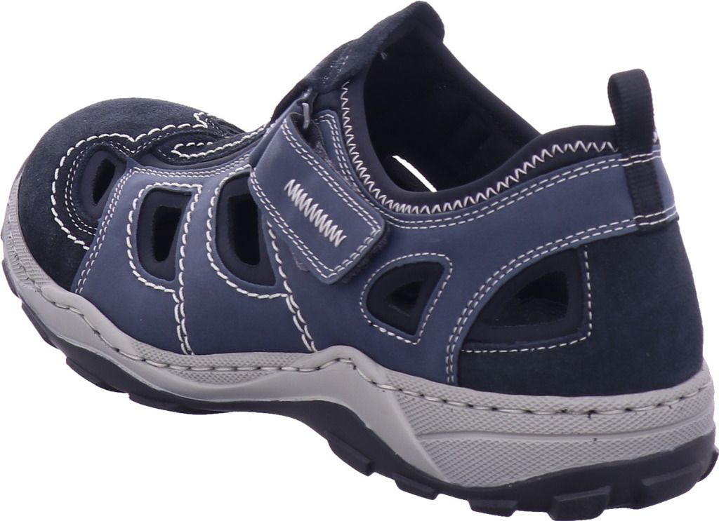 Rieker Herren Klett Halbschuh durchbrochen dunkelblau 44 Produktbild 101