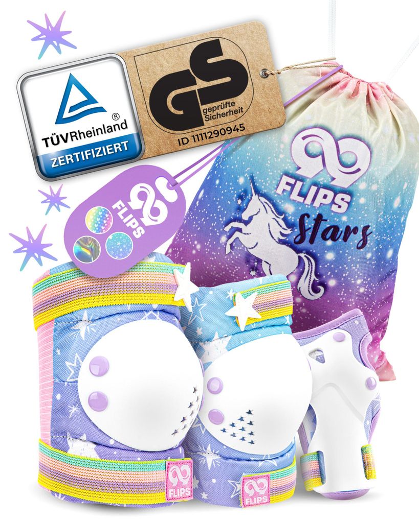 Inliner Schoner Kinder Set - Rheinland GS  mit EINHORN Produktbild 