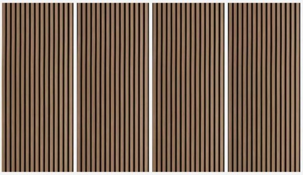 4 x pannelli acustici da parete in legno 120x60cm in legno Immagine del prodotto 