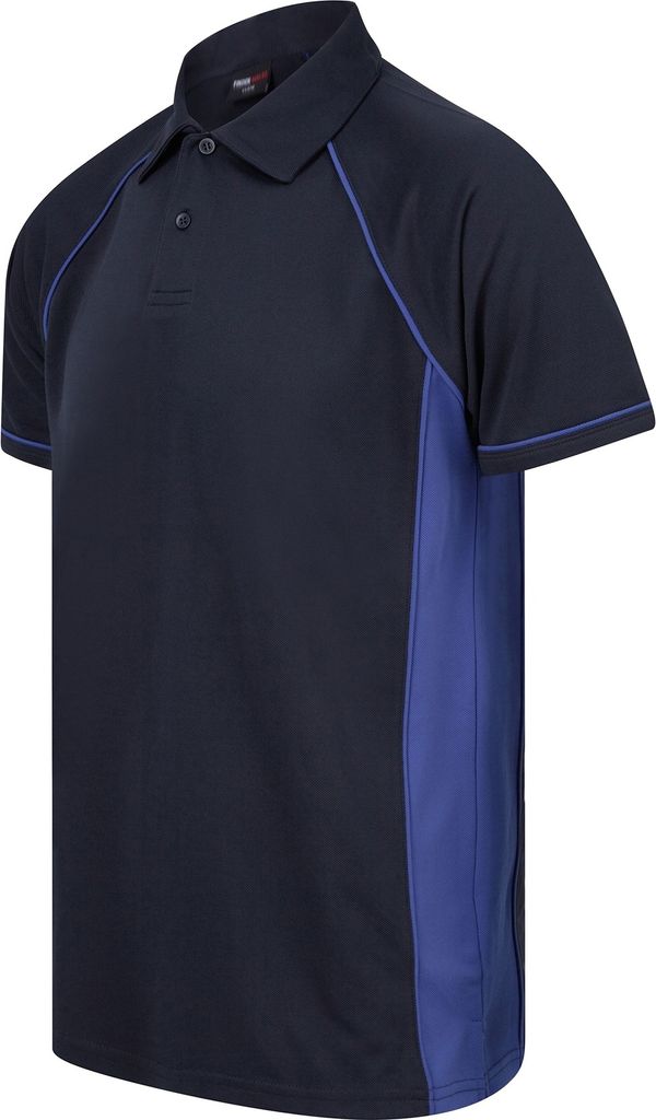 Finden & Hales Herren Sport Polo-Shirt, Kurzarm RW427 (XS) (Marineblau/Royal)