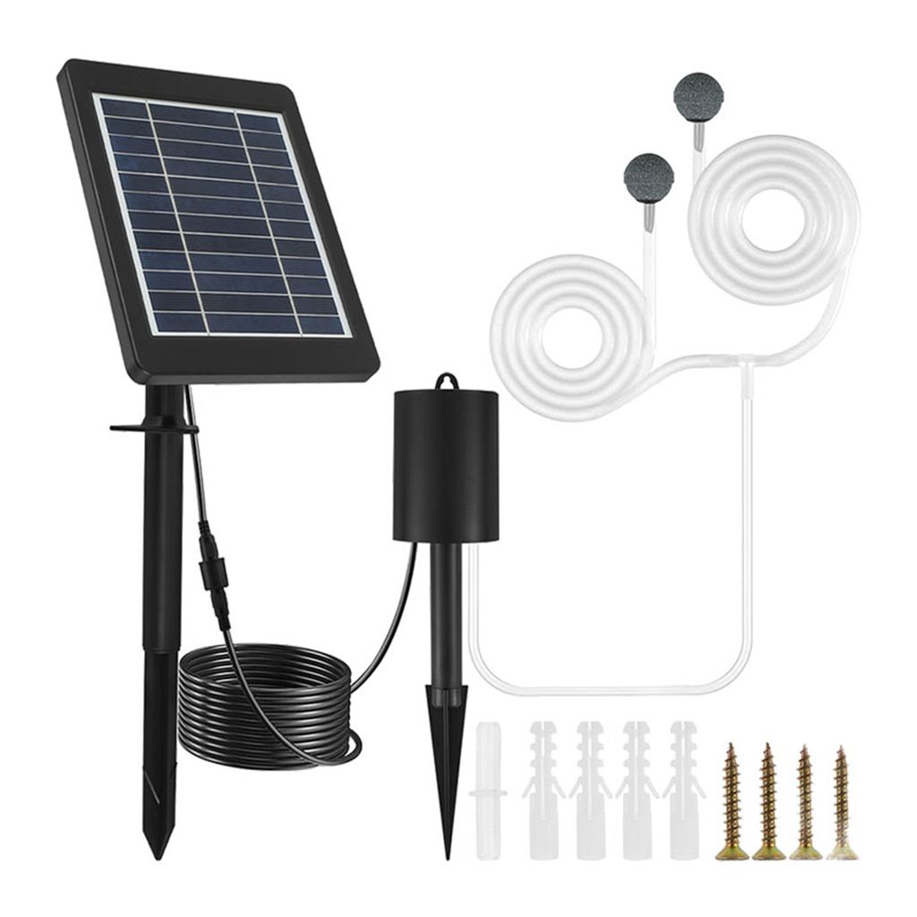 Solar Belüfter,Solar Luftpumpe,Solar Hydroponik Luftpumpe,Solar Teichbelüfter,Solar Aquarium Luftpumpe,Solar betriebene Sauerstoff Luftpumpe