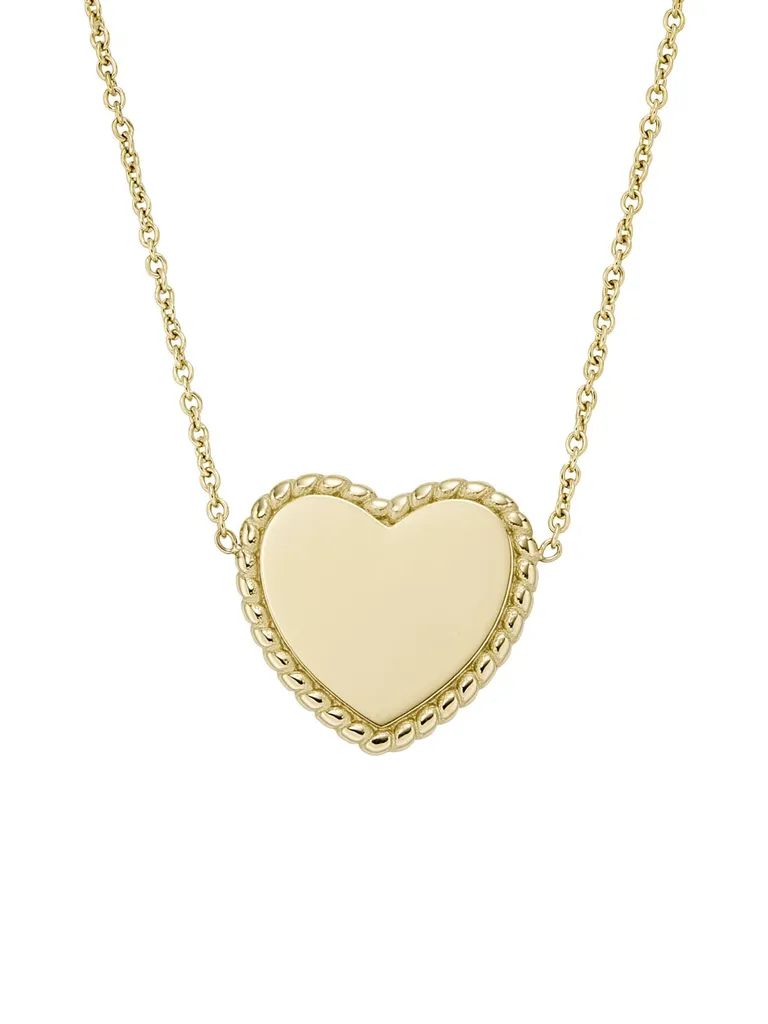 Collier Femme Cœur Fossil JF04360710 en Acier Inoxydable Doré 46 cm