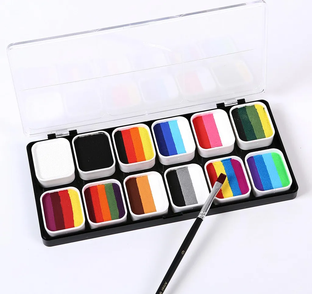 Palette Visage Professionnelle Split Cake G-2 avec Pinceaux Précision - 7