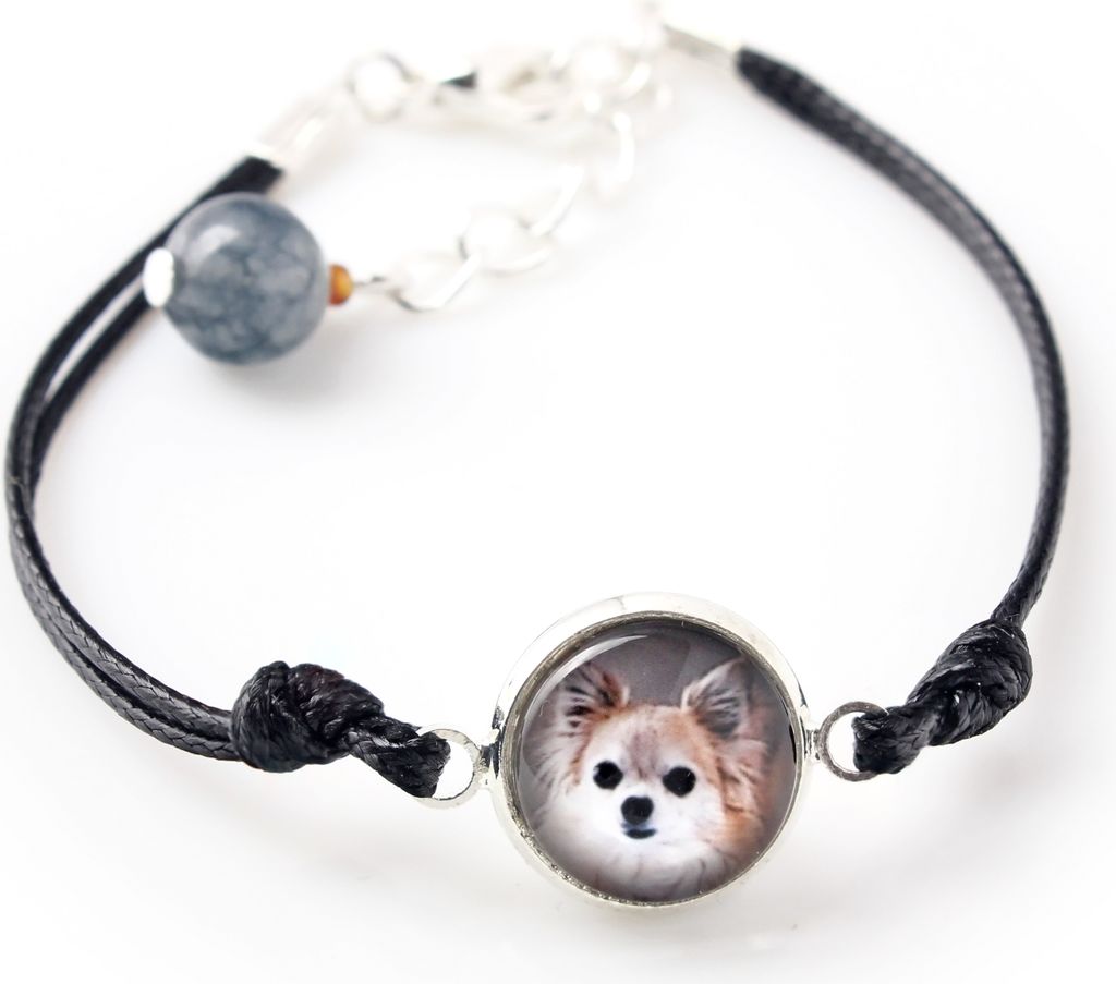 Chihuahua Langhaar - Armband mit Ihrem Foto handgefertigt, einzigartiger Schmuck der Marke Art-Dog