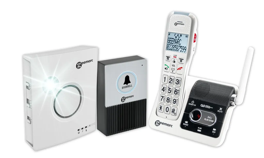 Geemarc DECT595ULEDOR Téléphone Filaire Senior avec Répondeur Intégré