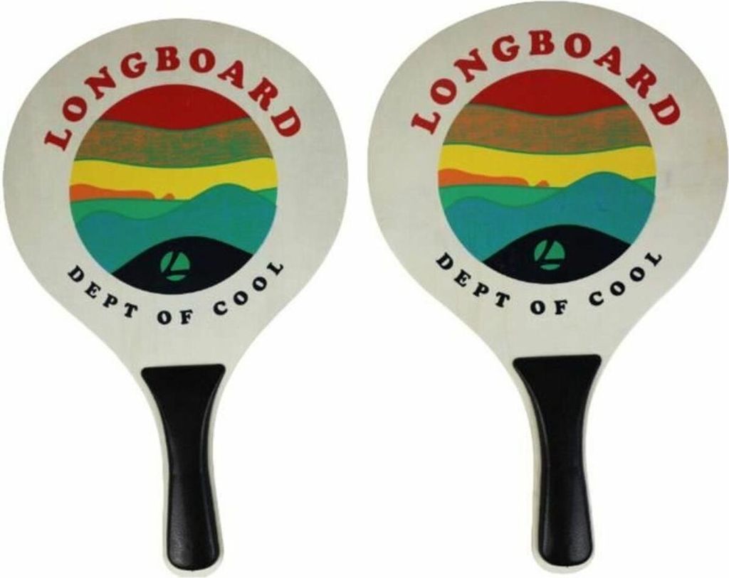 Strandschläger mit Ball Longboard Bunt (2 Stück)
