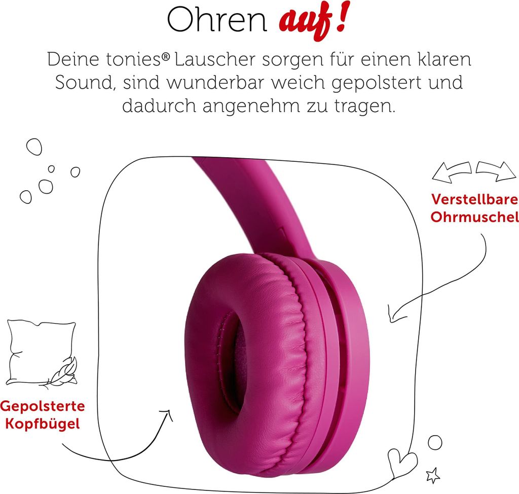 Thomson Kinderkopfhörer HED1104 - Lautstärkebegrenzung Auf 85dB Für Empfindliche Ohren