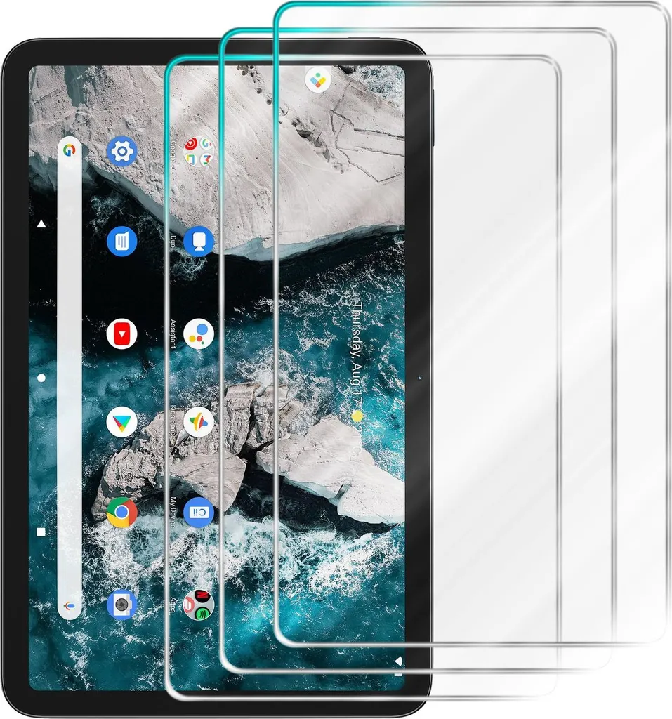 Cadorabo 3x Vetro Temperato Nokia T20 - Protezione Display Crystal