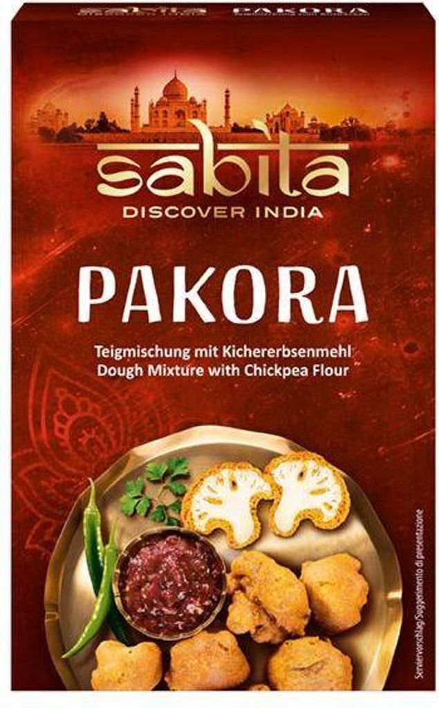 Sabita Pakora Teigmischung mit Kichererbsenmehl 150 G Produktbild 