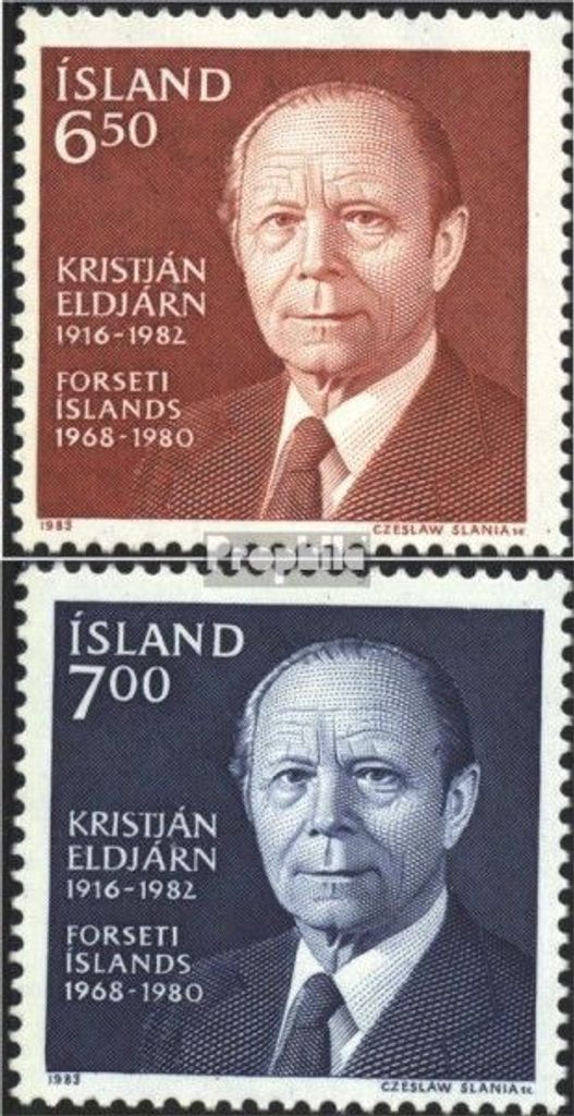 Briefmarken Island 1983 Mi 610-611 (kompl.Ausg.) postfrisch Eldjarn