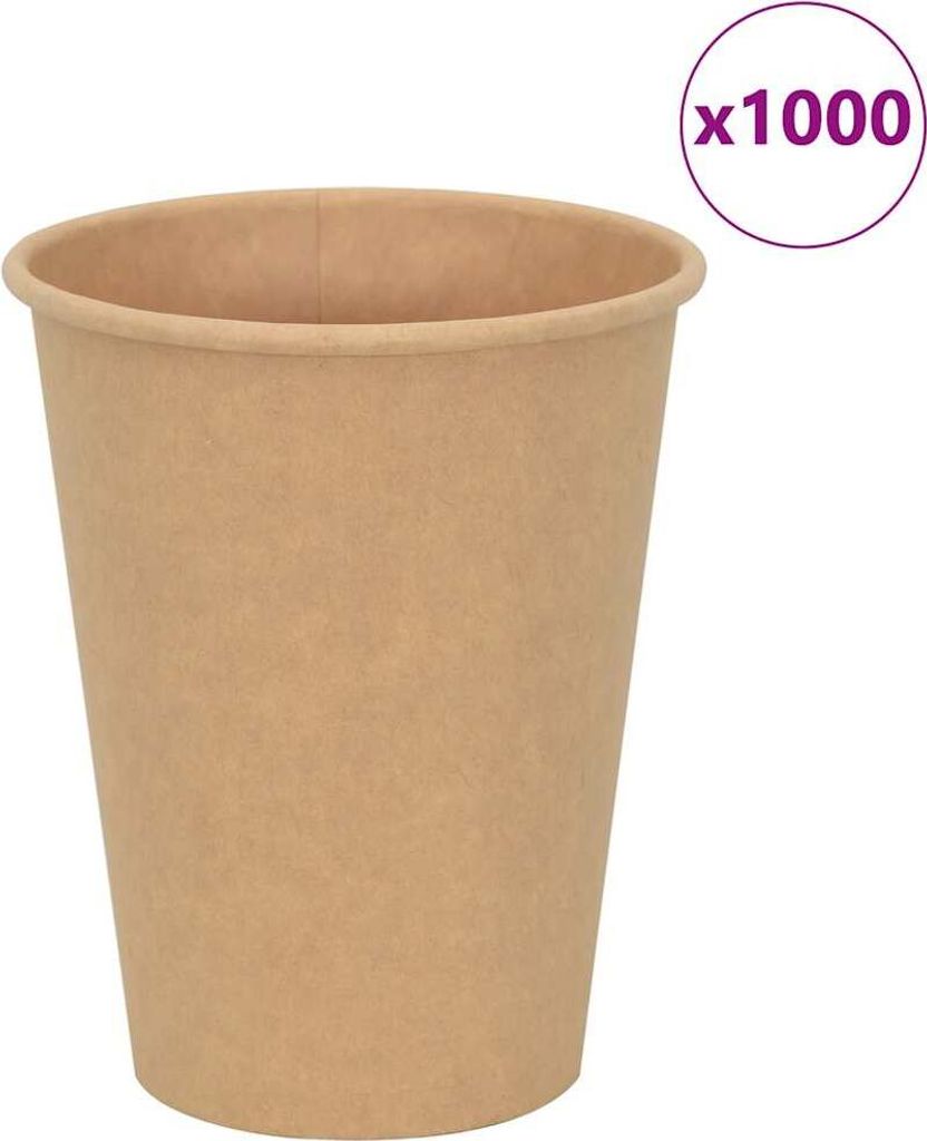 Pappbecher 1000 Stk. 12oz 300ml Braun