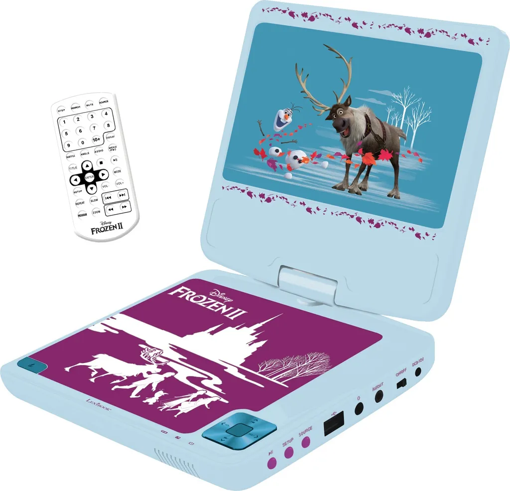 Lexibook Frozen Lettore DVD per Bambini: USB, Cuffie e Design Disney
