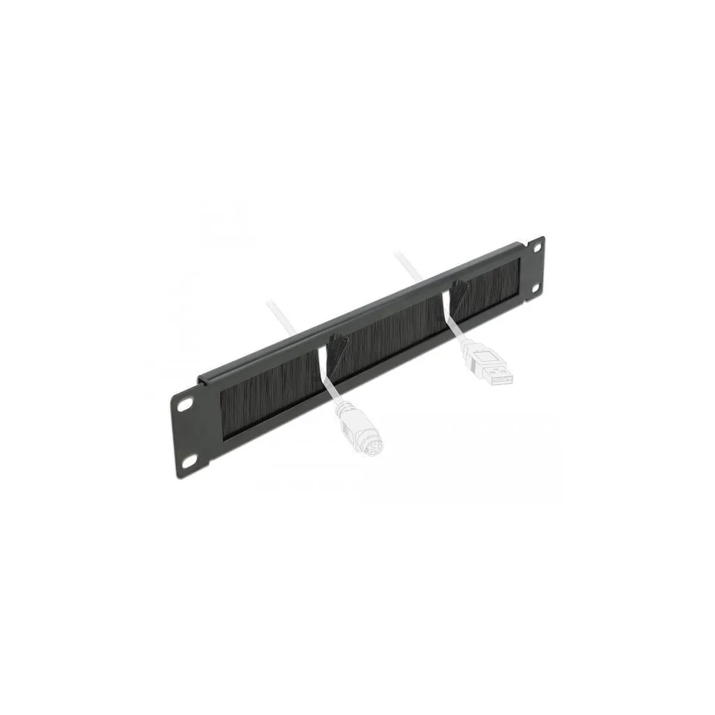 Organiseur de câbles rack 19 pouces noir 1U pour brassage propre