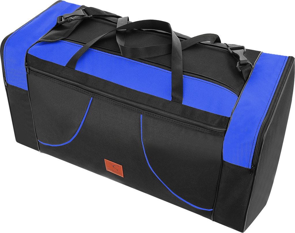 Granori XL Reisetasche 80 L für Urlaub, Sport und Freizeit in blau/schwarz