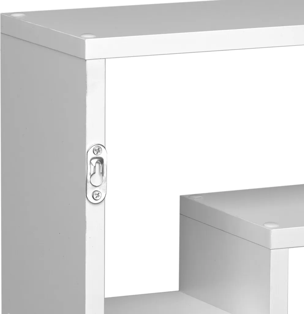 Étagère murale Kassandra avec 8 compartiments en bois MDF blanc mat - 6