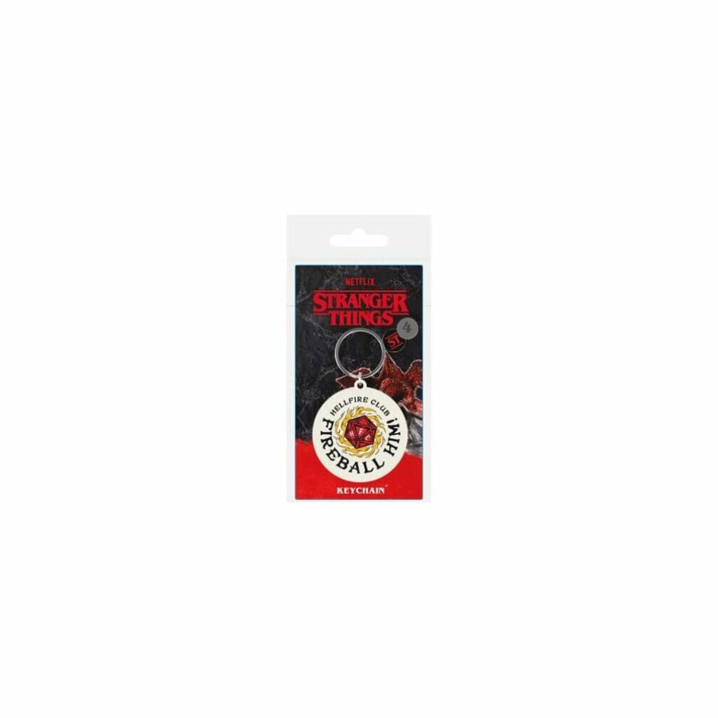 Pyramid International Stranger Things 4 Gummi-Schlüsselanhänger Fireball Him 6 cm