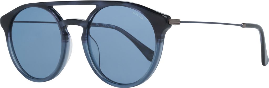 Police Uni Clint 1 Sunglasses, Crystal Blue-Metalized Blue, 53 cm