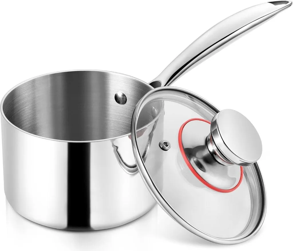 Casseruola Herogo 16 cm in acciaio inox a induzione con coperchio 1,7 litri