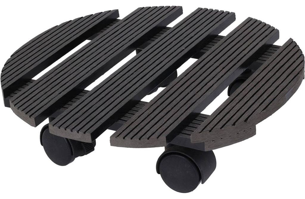 ProGarden Pflanzenroller Rund 29 cm Grau Produktbild 