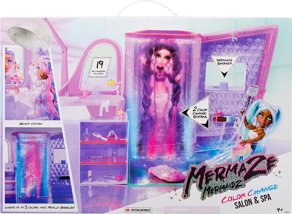 Coffret Salon de Beauté et Spa Mermaze Mermaidz avec Accessoires de Jeu
