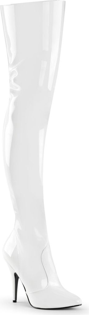 SEDUCE-3010 Damen Boots von Pleaser, Weiß , EU 41, US 11