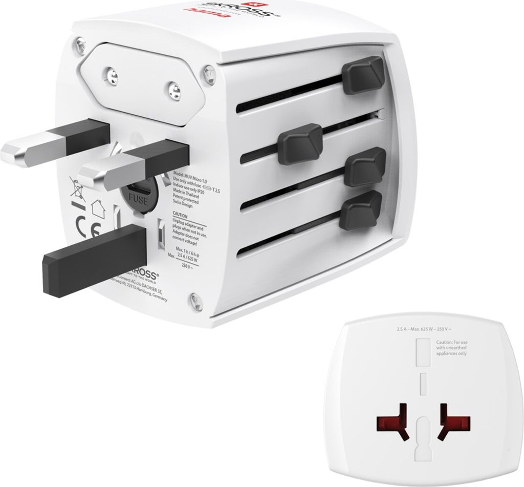 Hama Weltreiseadapter MUV Micro, 2-polig Produktbild 