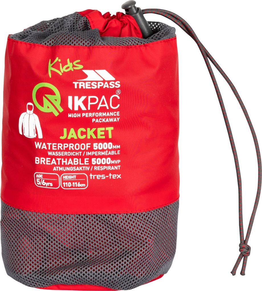 Trespass - "Qikpac" Jacke Zum Falten für Kinder TP7049 Produktbild 