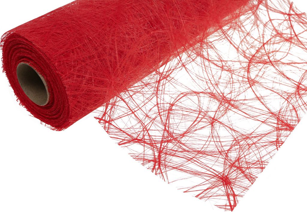 SIZOWEB Vlies Tischläufer Tischband 30cm/25m Feuer-Rot