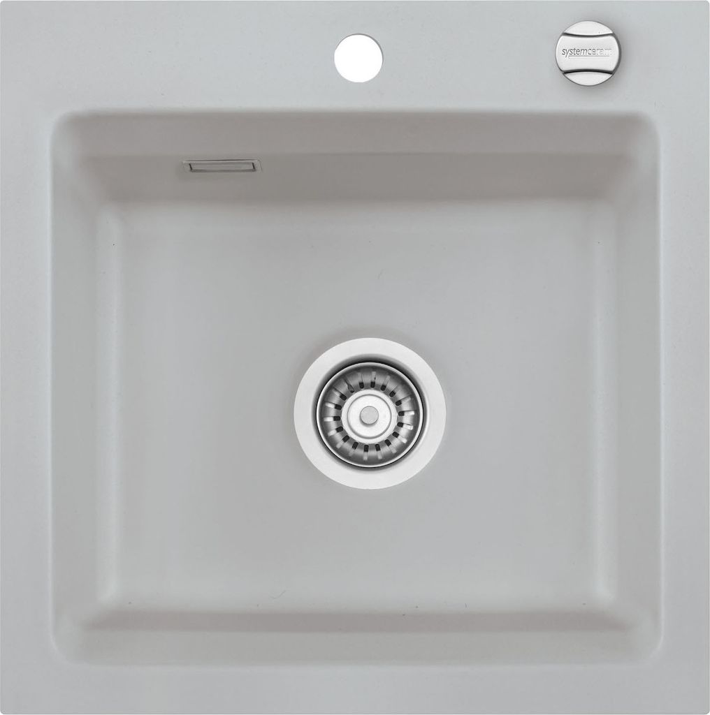 KeraDomo Spüle KARA 51 in TITAN mit Excenterbetätigung / ab Schrankbreite 50 cm / Einbauspüle