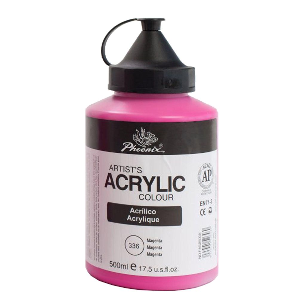Phoenix Acrylfarbe, 500 ml, Magenta