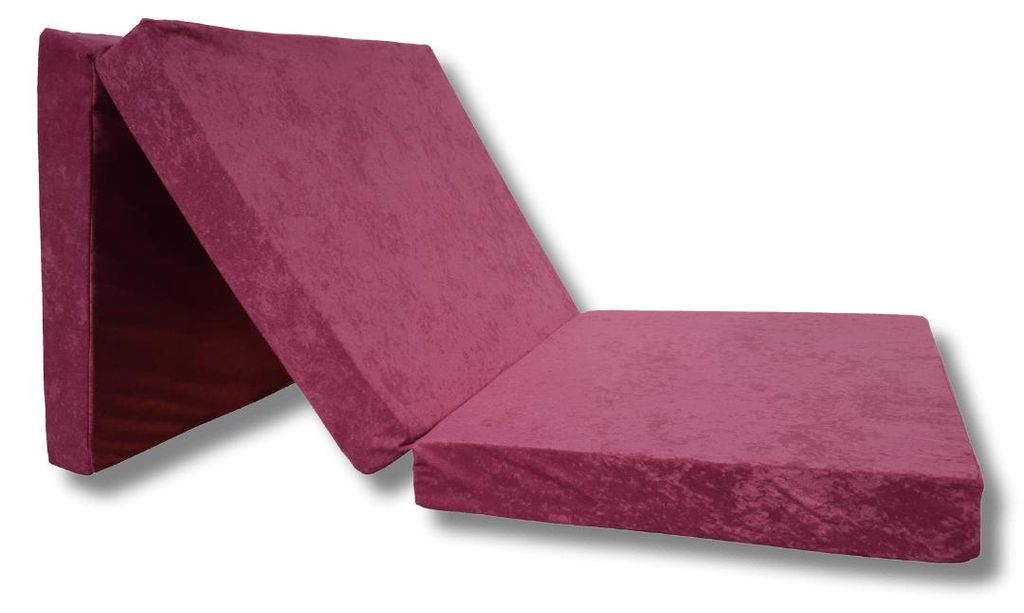 Natalia Spzoo vouwmatras 198x80x10 cm, paars - 3-delig Productafbeelding 