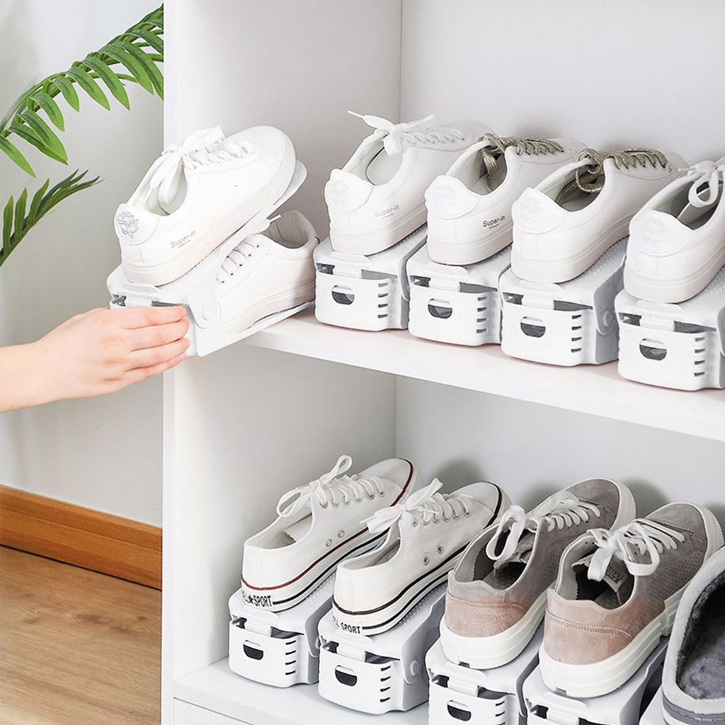 YUENFONG 30er Set Verstellbarer Schuhregale rutschfest Produktbild 8