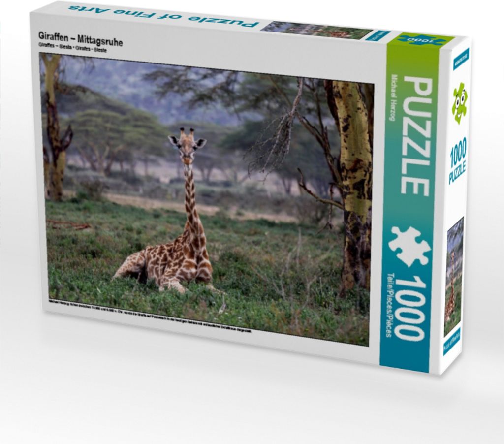 Calvendo Giraffen – Mittagsruhe 1000 Teile Puzzle quer 640x480mm, Herzog Michael; 7396873
