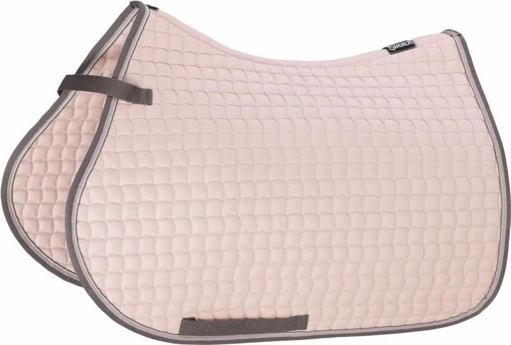 Eskadron New Basics Baumwolle Contrast Schabracke, Größe:Pony, Farbe:powderrose