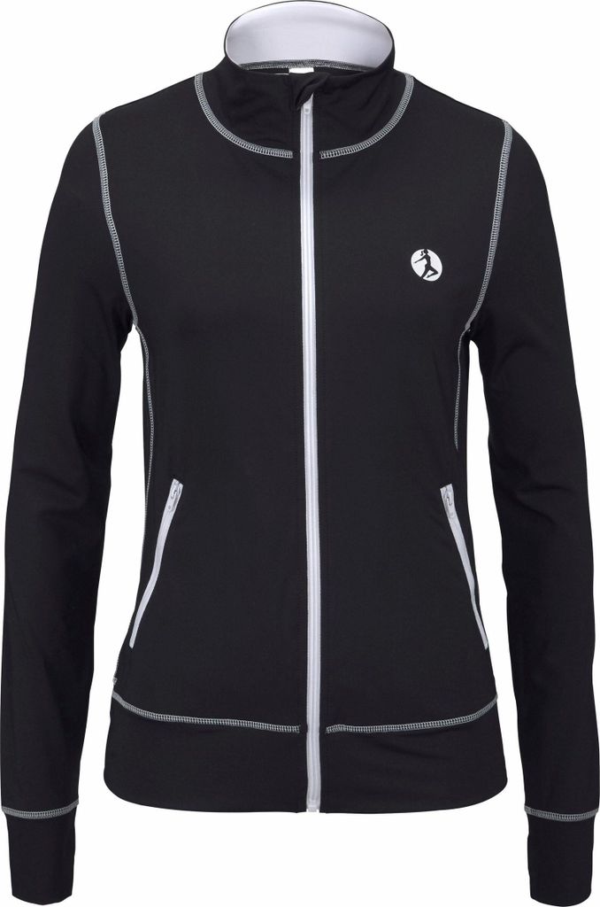 LA LASCANA ACTIVE Trainingsjacke schwarz-weiß Größe 36/38 Produktbild 